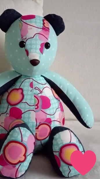 SEWNBUDDY - Memory Bear / Erinnerungsbär mit Herz